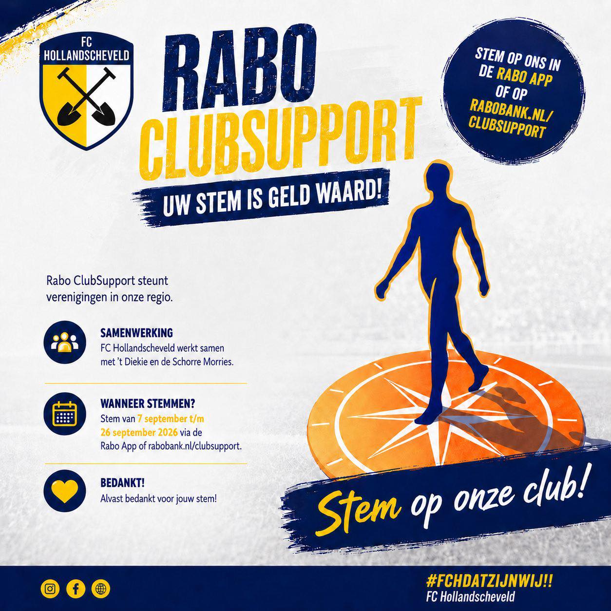 Rabobank ClubSupport: "Uw stem is geld waard!"