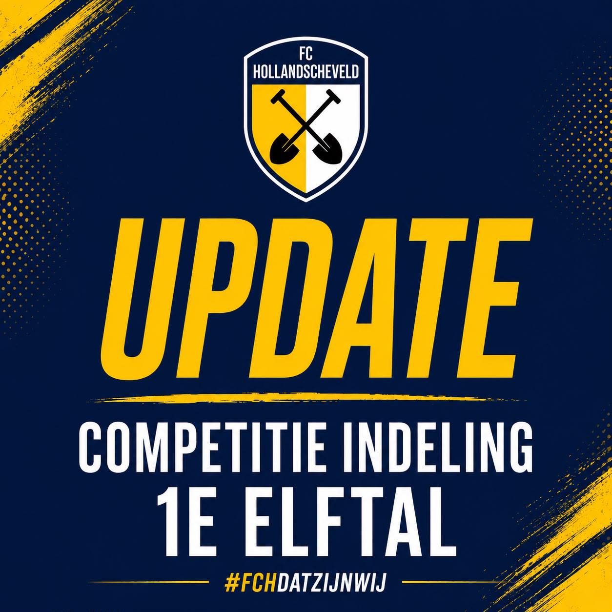 Competitie-indeling van ons eerste elftal