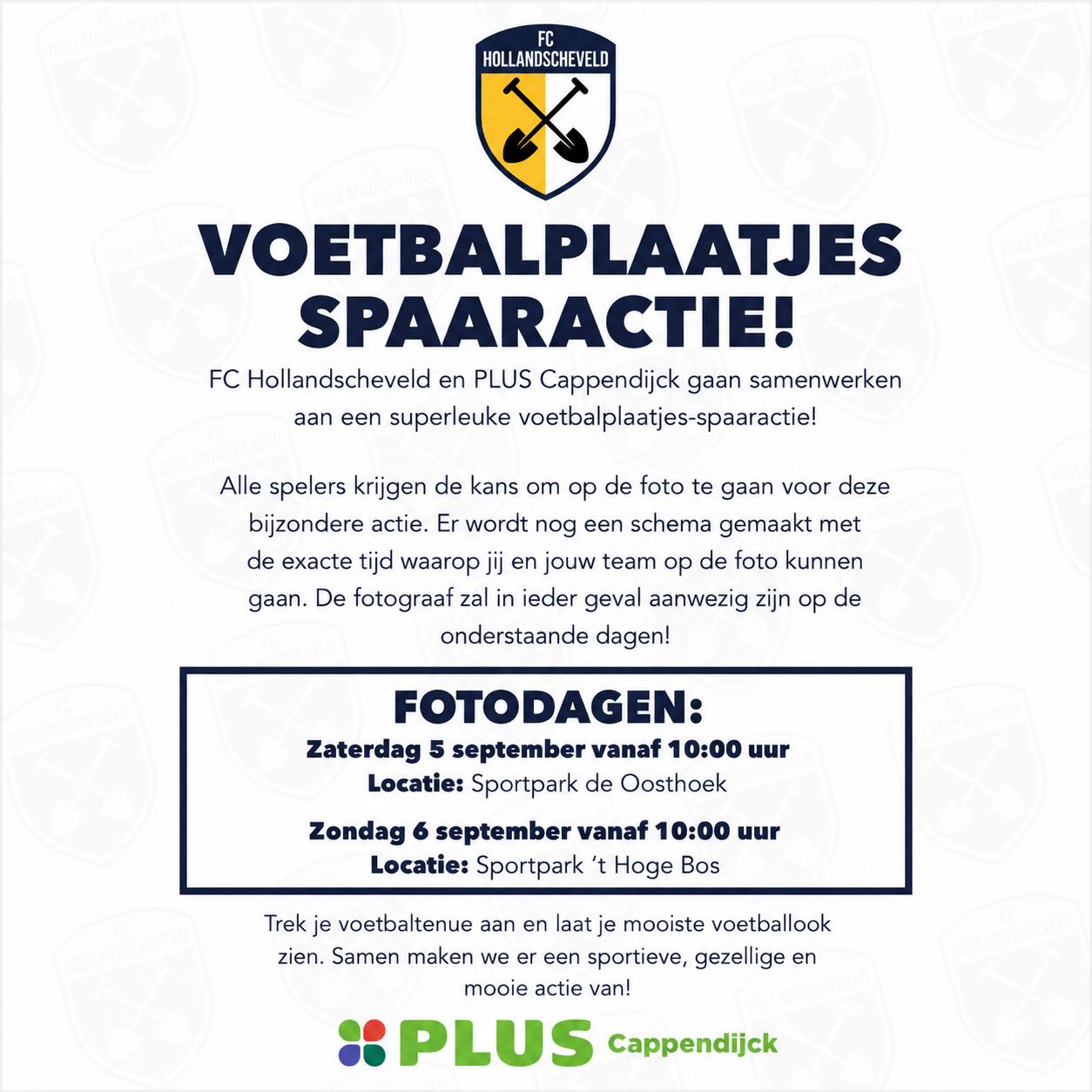 Binnenkort bij FC Hollandscheveld: de Voetbalplaatjes-Spaara