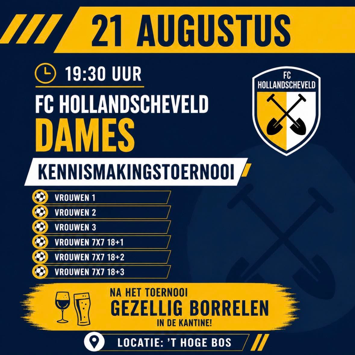 Kennismakingstoernooi FC Hollandscheveld Dames