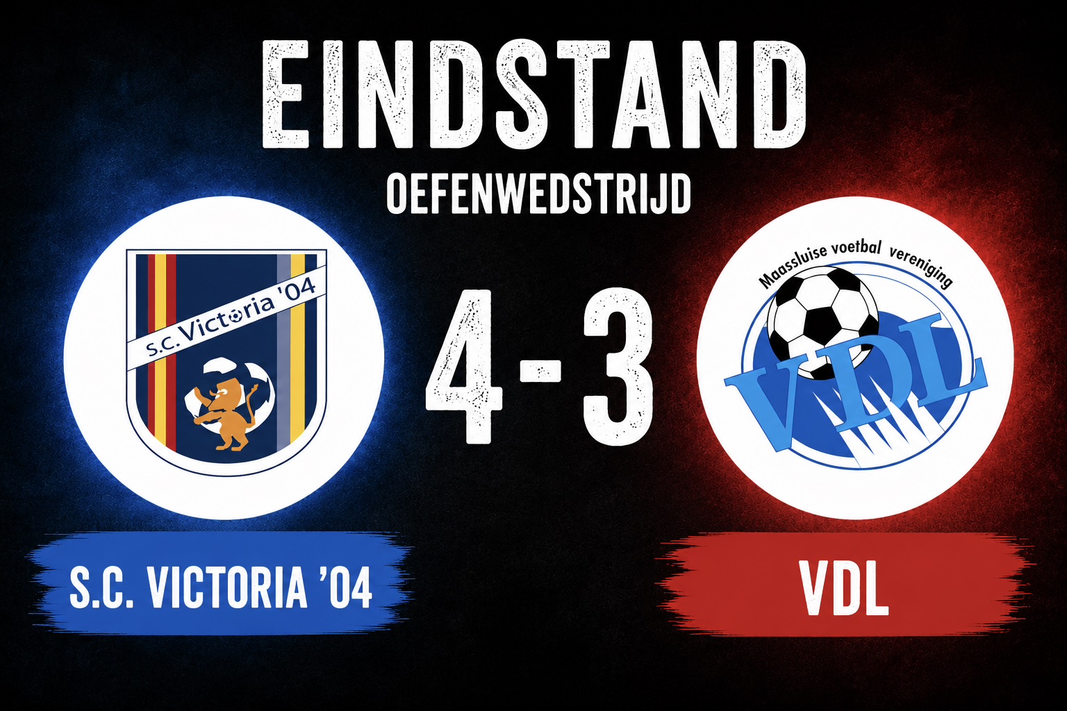 VDL vergeet zichzelf te belonen tegen Victoria’04