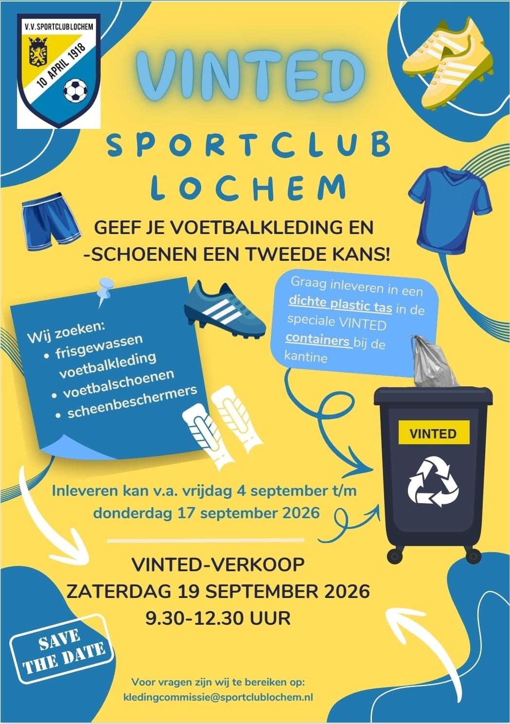 Geef je voetbalkleding een tweede kans!