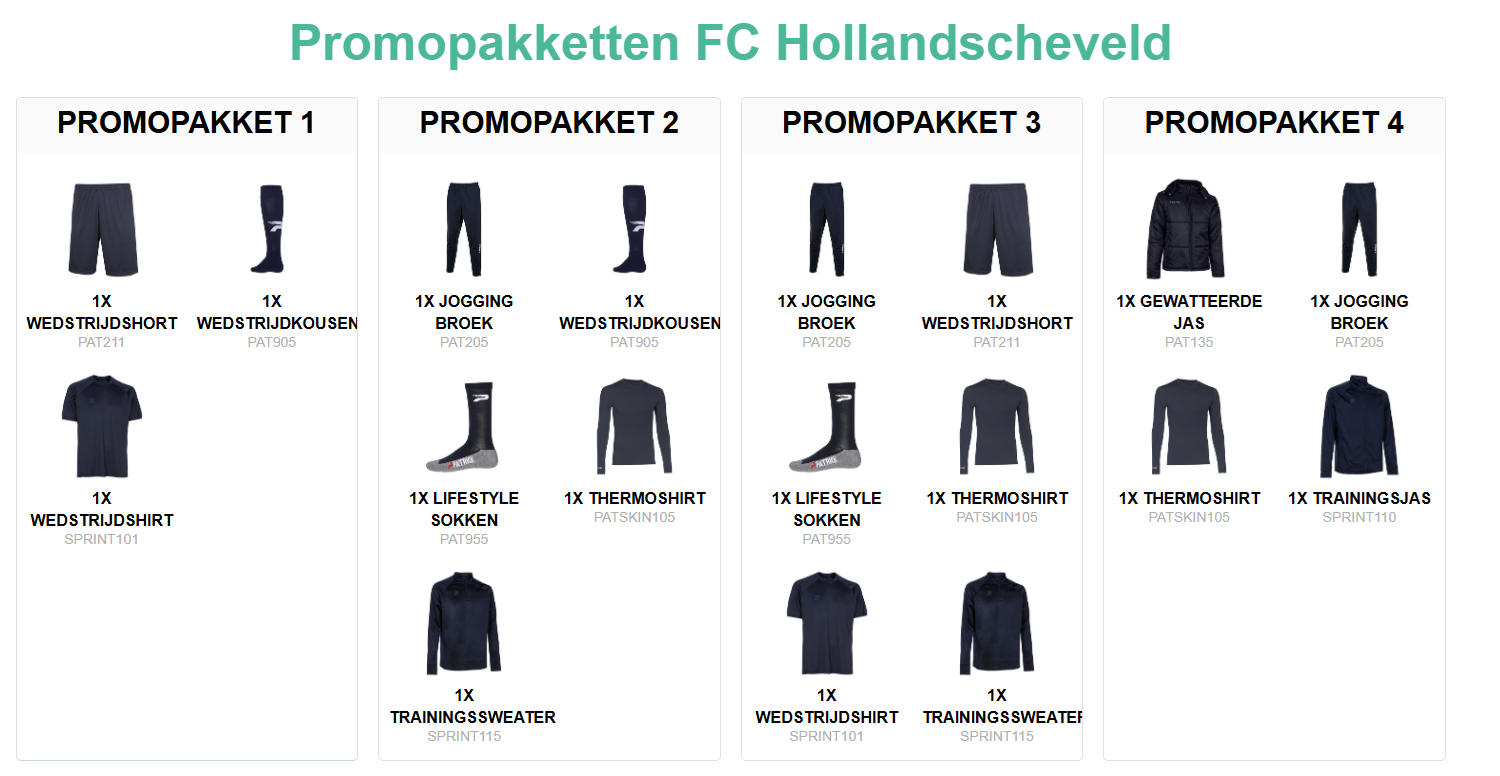 Kleding FC Hollandscheveld