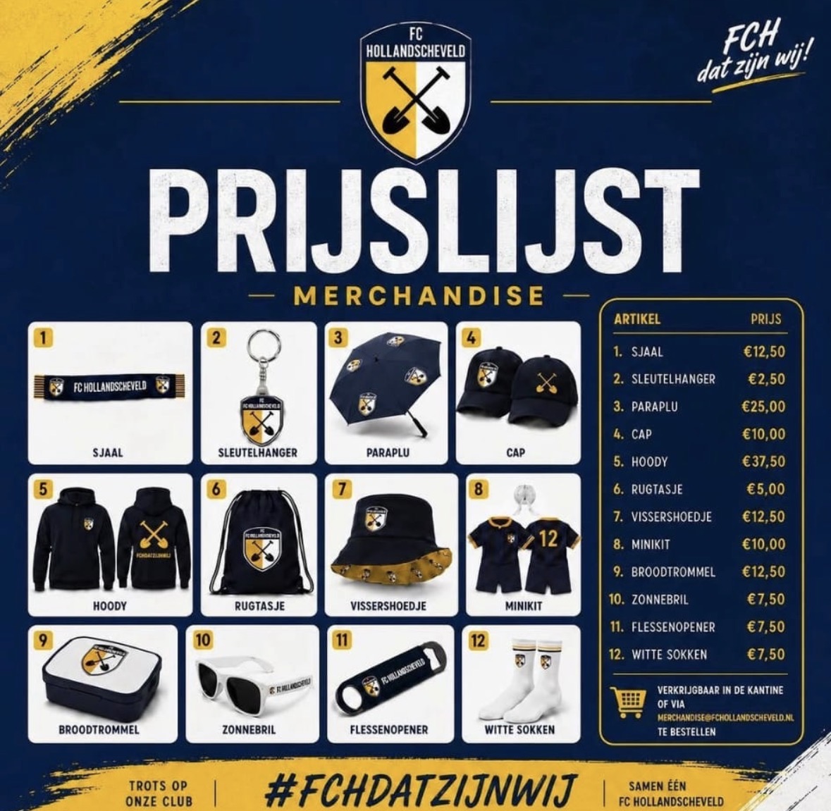 Merchandise FC Hollandscheveld