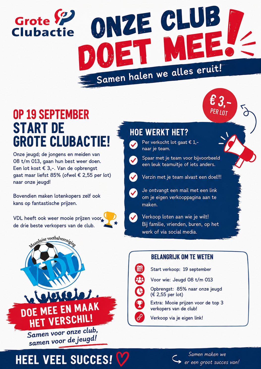  De Grote Clubactie gaat weer van start!