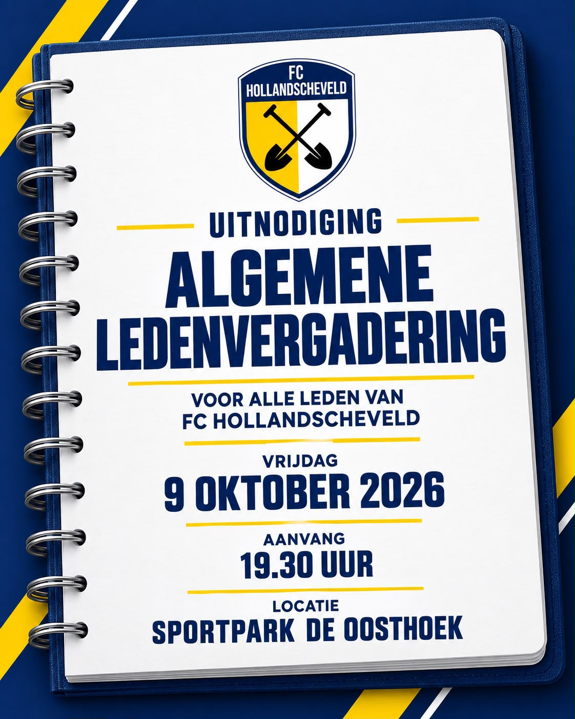 Uitnodiging algemene ledenvergadering 