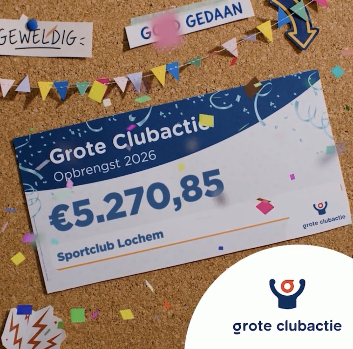 Opbrengst Grote Clubactie 2026